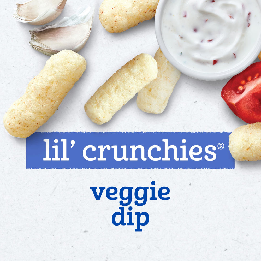 Stage 3 label on Gerber Lil' Crunchies indicates age-appropriate texture.