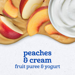 Gerber Non-GMO Fruit Yogurt pouch with no artificial flavors.