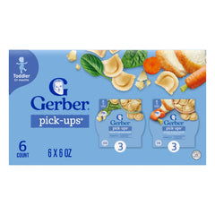 Gerber Pick-Ups ravioli cheese spinach helps toddlers practice self-feeding