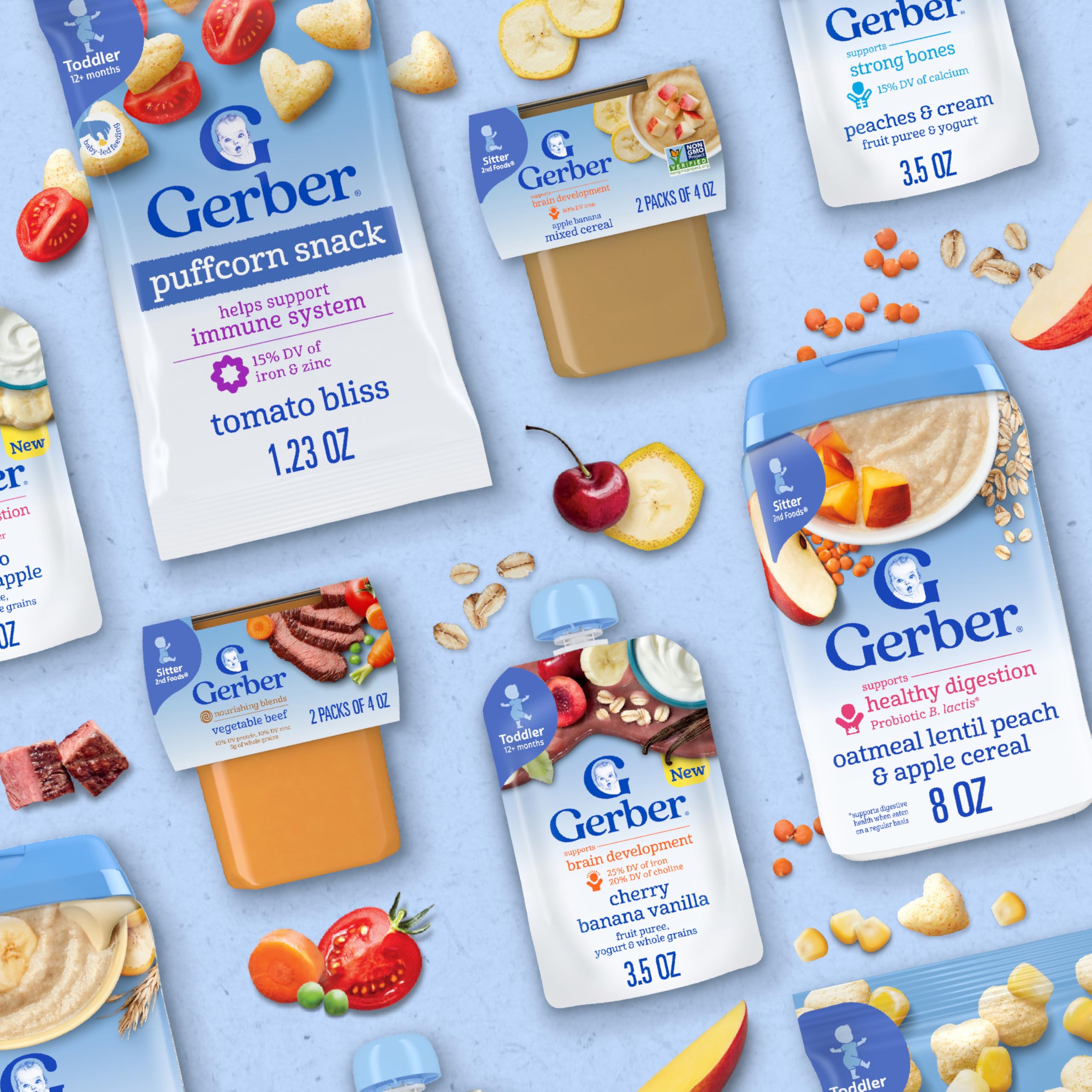 Gerber tip: refrigerate leftovers within 1 hour and use within 24 hours.