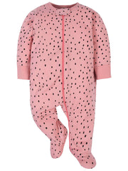 Gerber Sleep 'n Play bear pink footed design keeps little one warm.