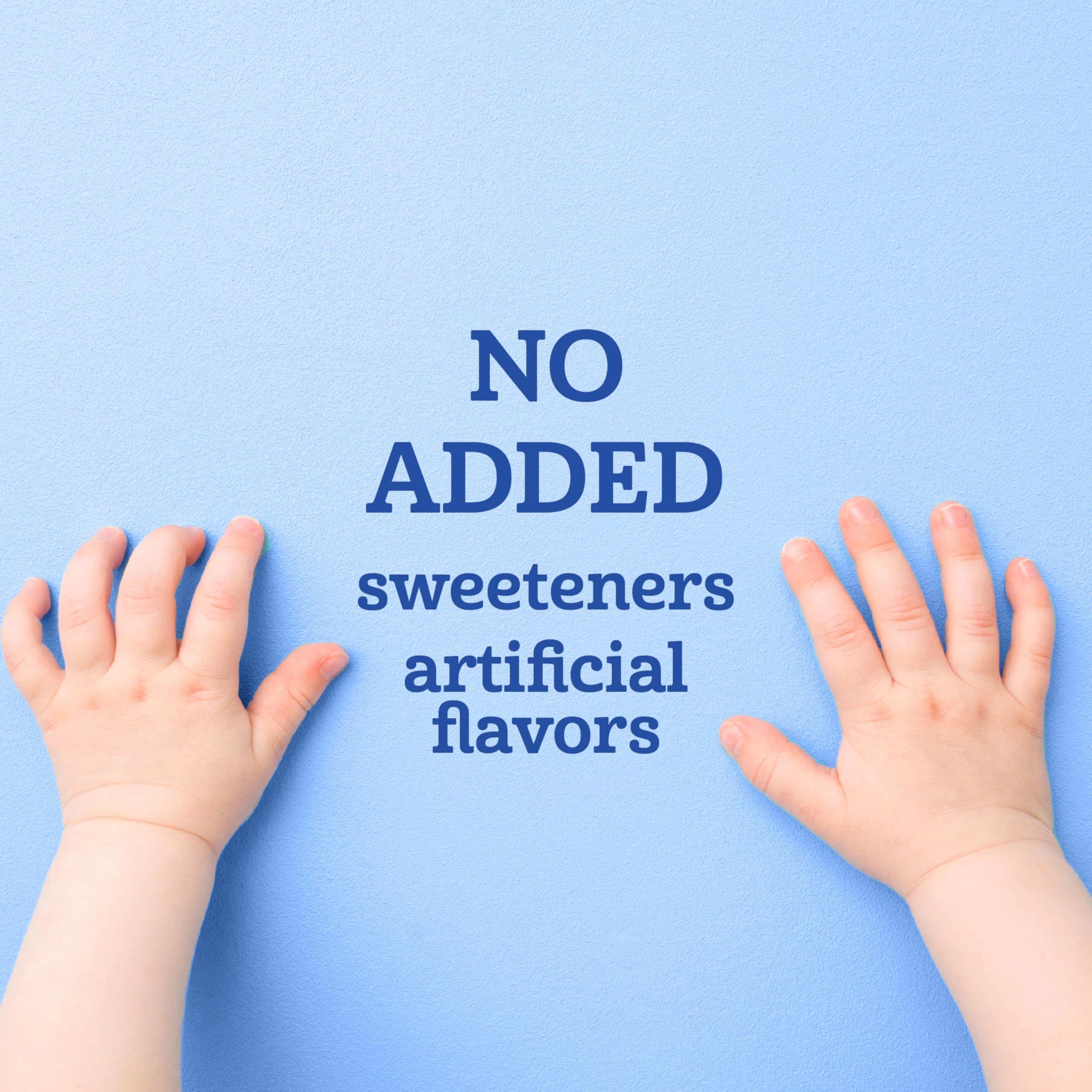 No artificial flavors badge on Gerber Toddler Pouches.