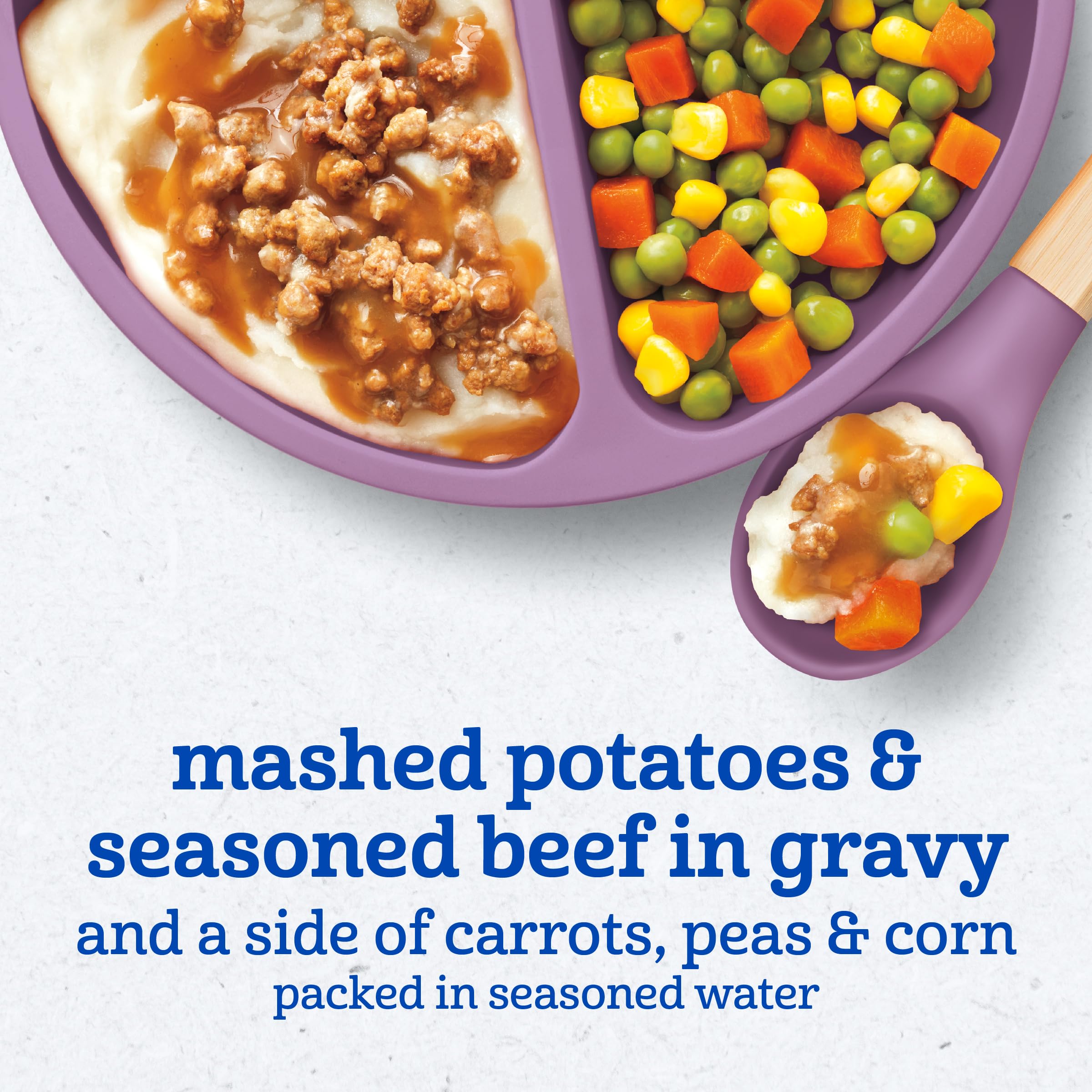 Gerber Toddler Food: no artificial preservatives or flavors in the blend.