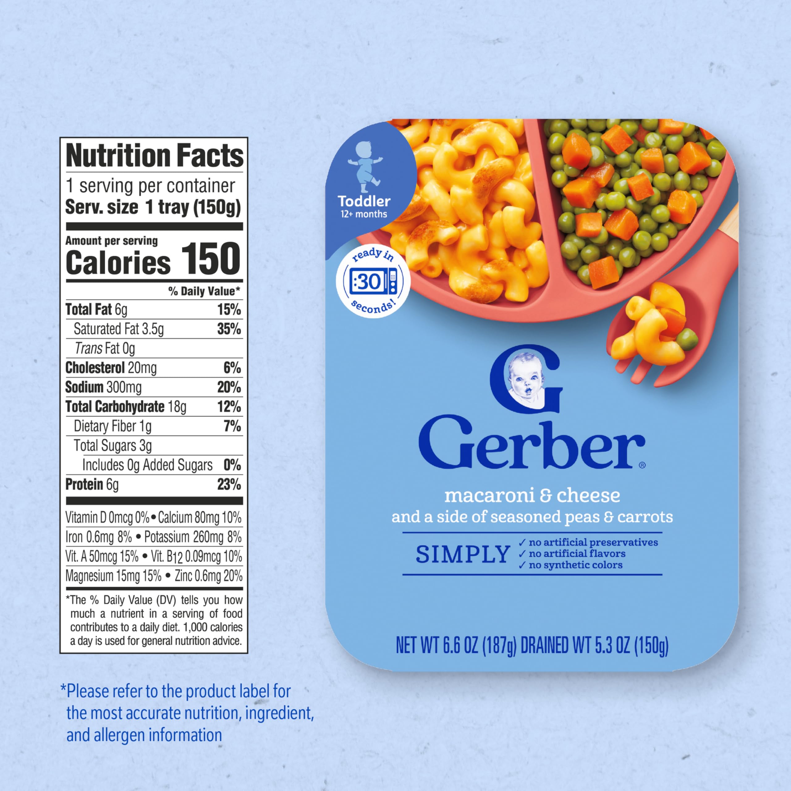 Gerber serving bowl of macaroni cheese encourages quick kid-friendly meals