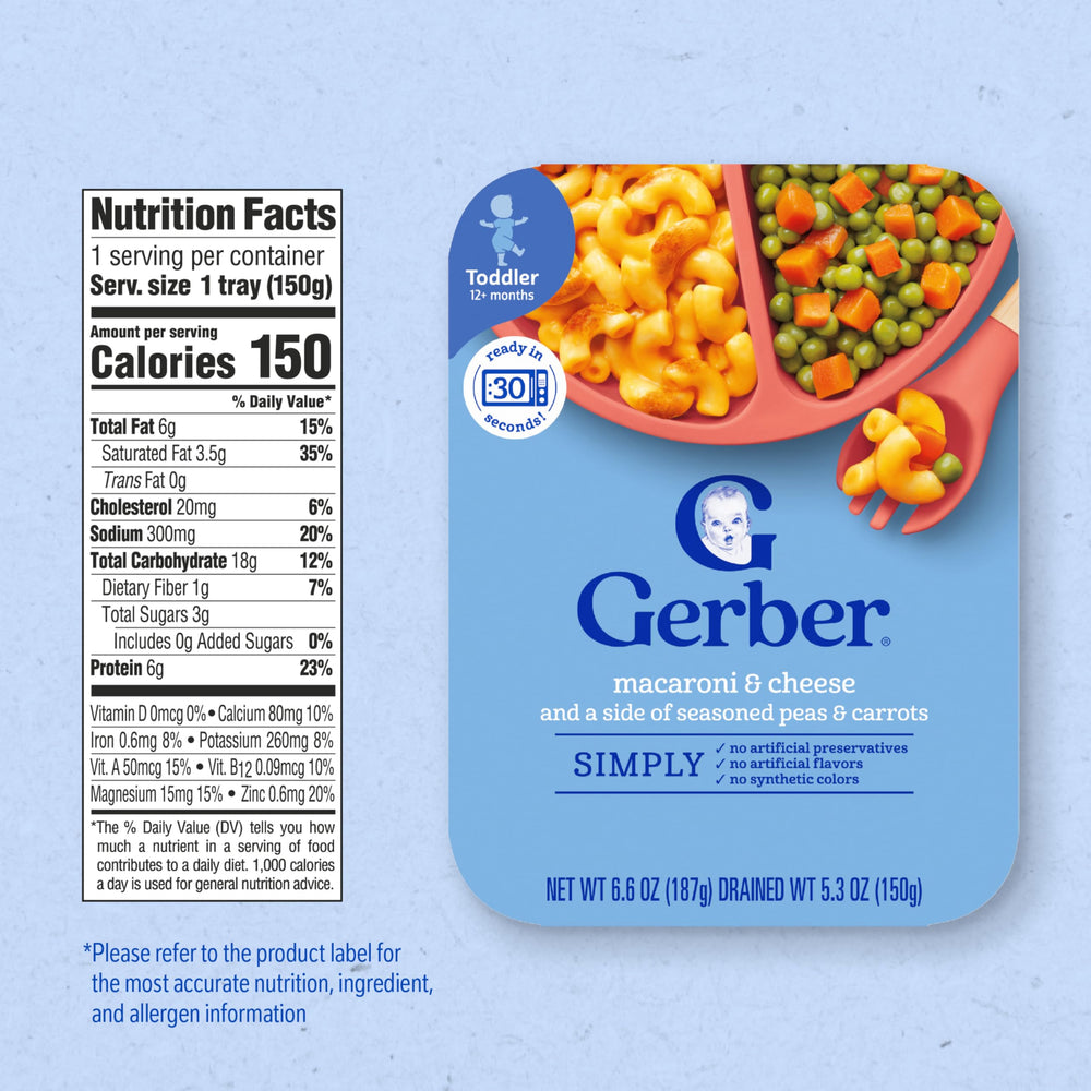 Gerber serving bowl of macaroni cheese encourages quick kid-friendly meals
