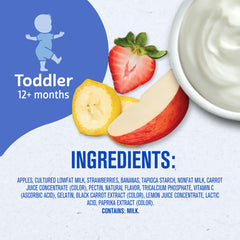 On-the-go packaging of Gerber toddler pouch for travel snacks