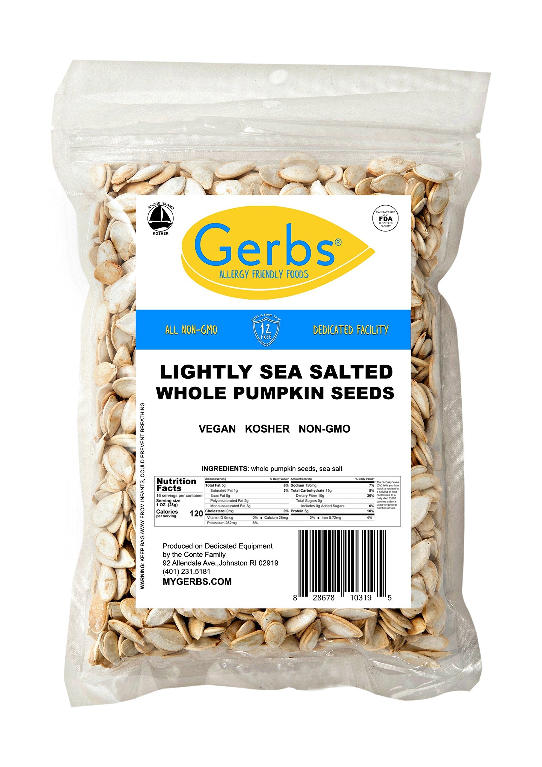 GERBS No additives or preservatives keep ingredients clean and simple.