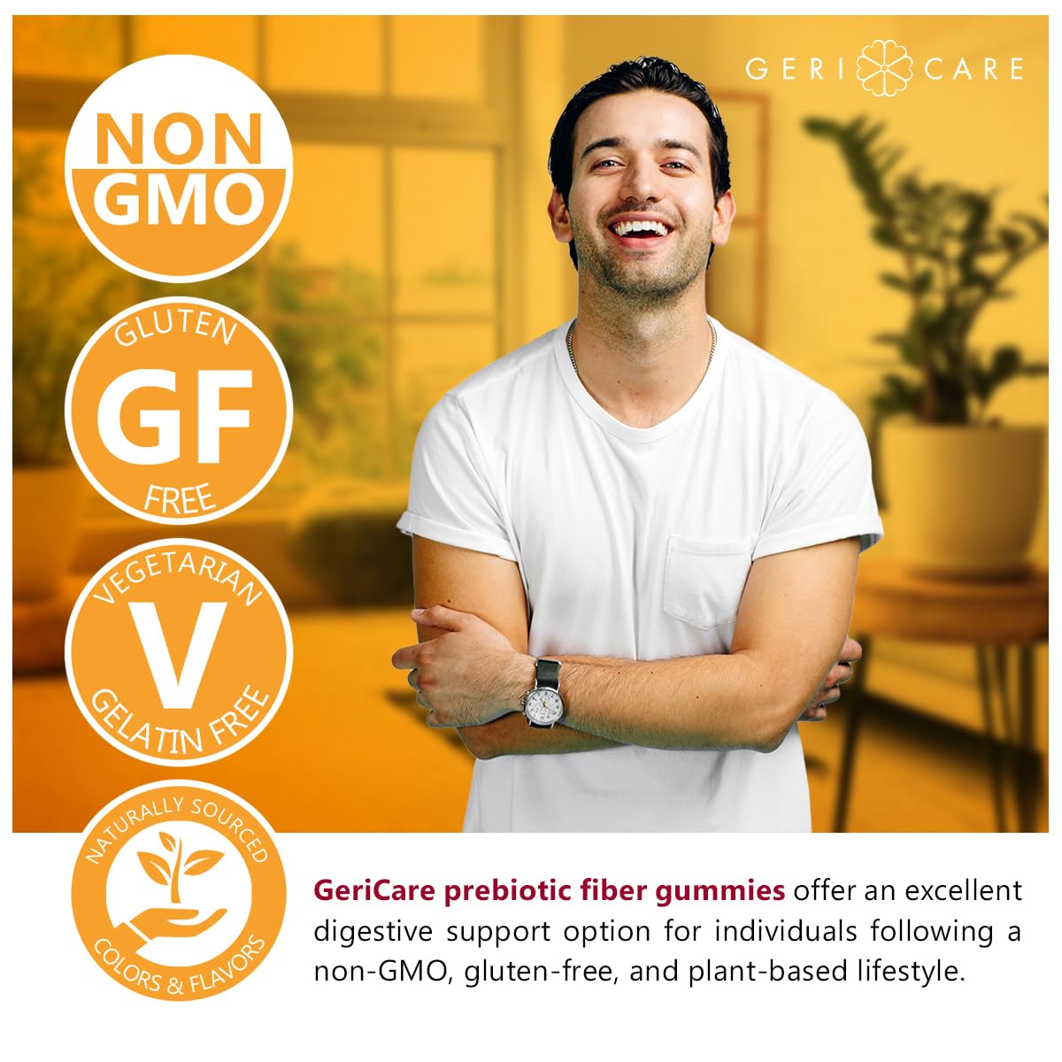 Serving shot of gummies designed for easy daily use.