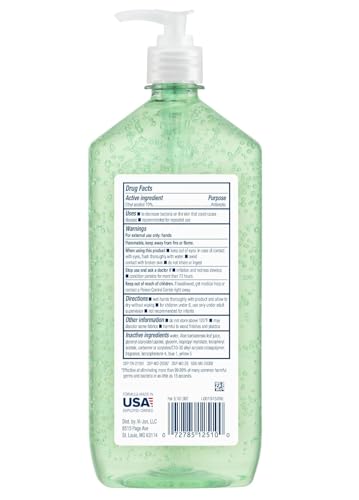Germ-X Advanced clear gel with Aloe and Vitamin E for moisturized, non-drying use.