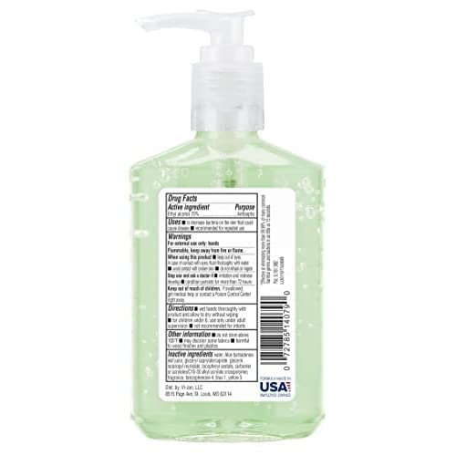 Close-up of Aloe and Vitamin E moisturizing gel texture from Germ-X.