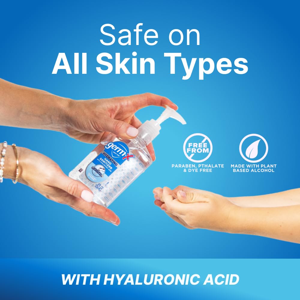Germ-X Hydrating Hand Sanitizer pack of 6 for convenient on-the-go protection.