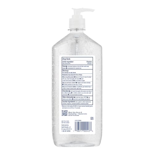 Close-up of Germ-X Hydrating gel texture for smooth application