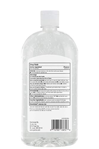 Germ-X Original hand sanitizer 32 oz label close view
