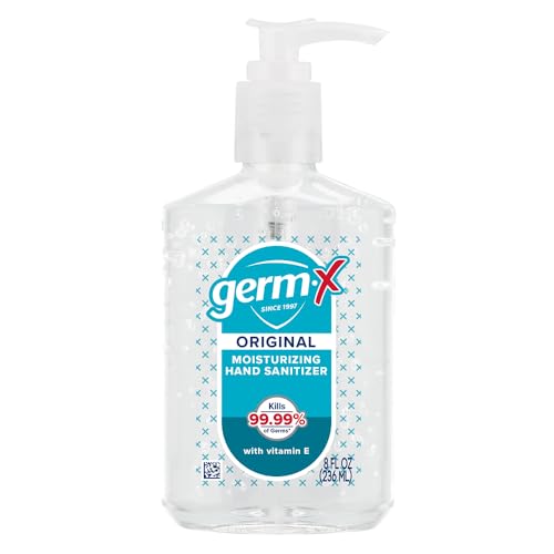 Germ-X Original 8oz pump bottle top view for easy dispensing.