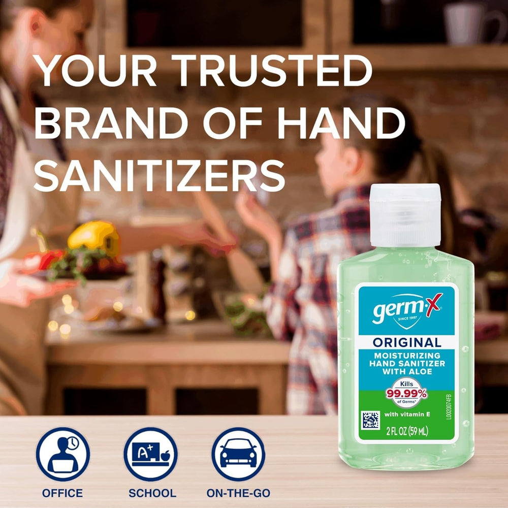 Germ-X clear gel with Vitamin E protects dry skin