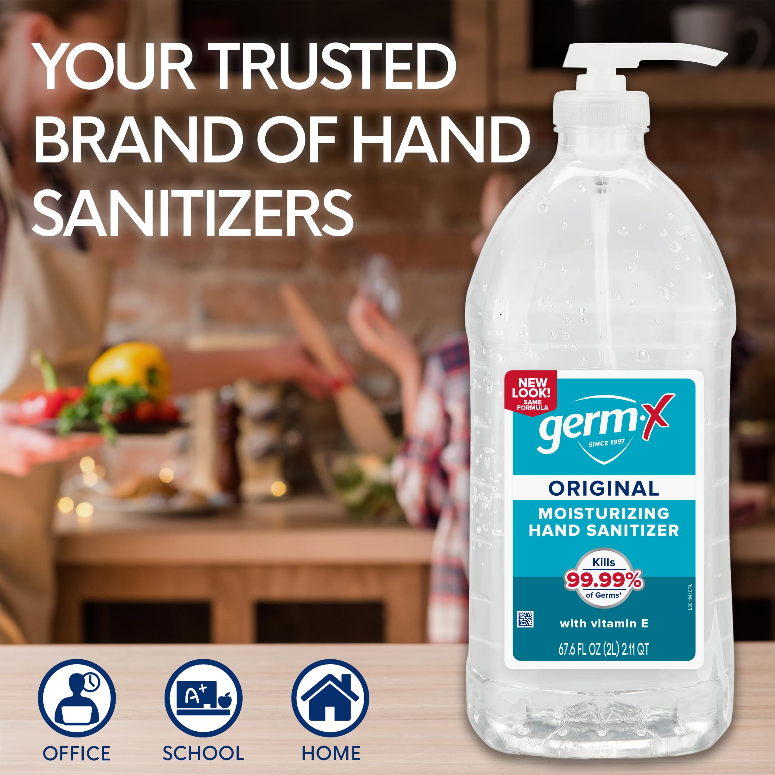 Germ-X Original fast-drying gel for busy environments.