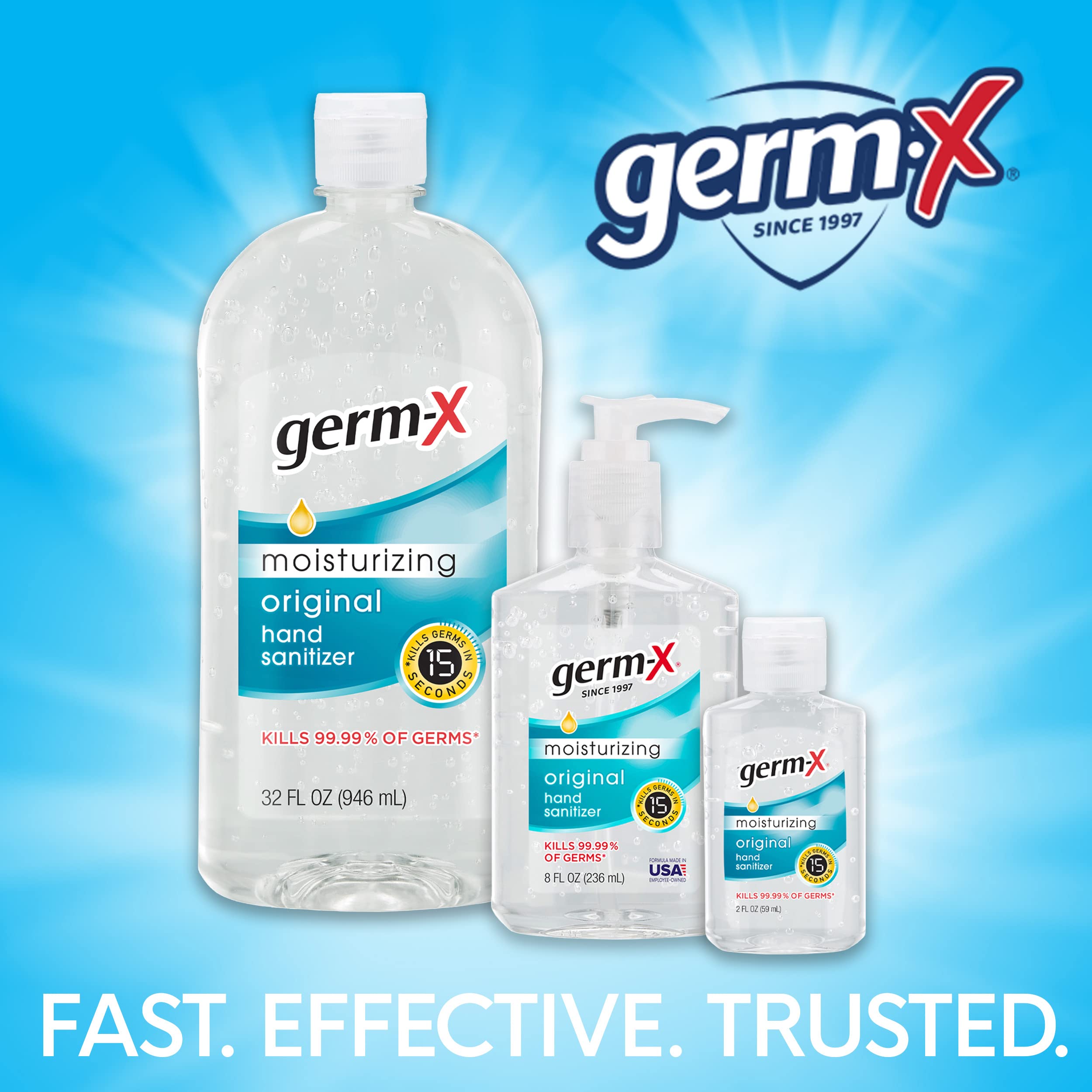 Germ-X Original Hand Sanitizer Spray is travel-friendly for on-the-go protection