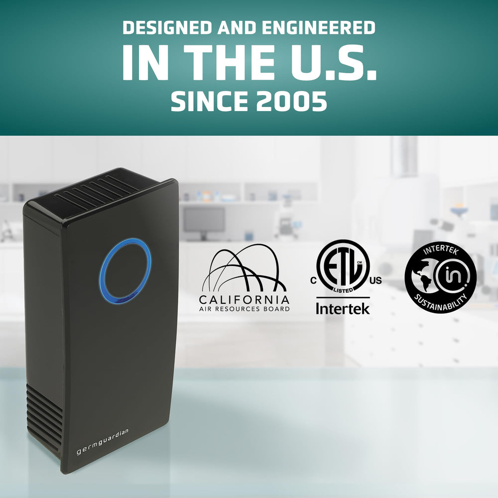 GermGuardian GG1100B reducing pet and cooking odors in a living space