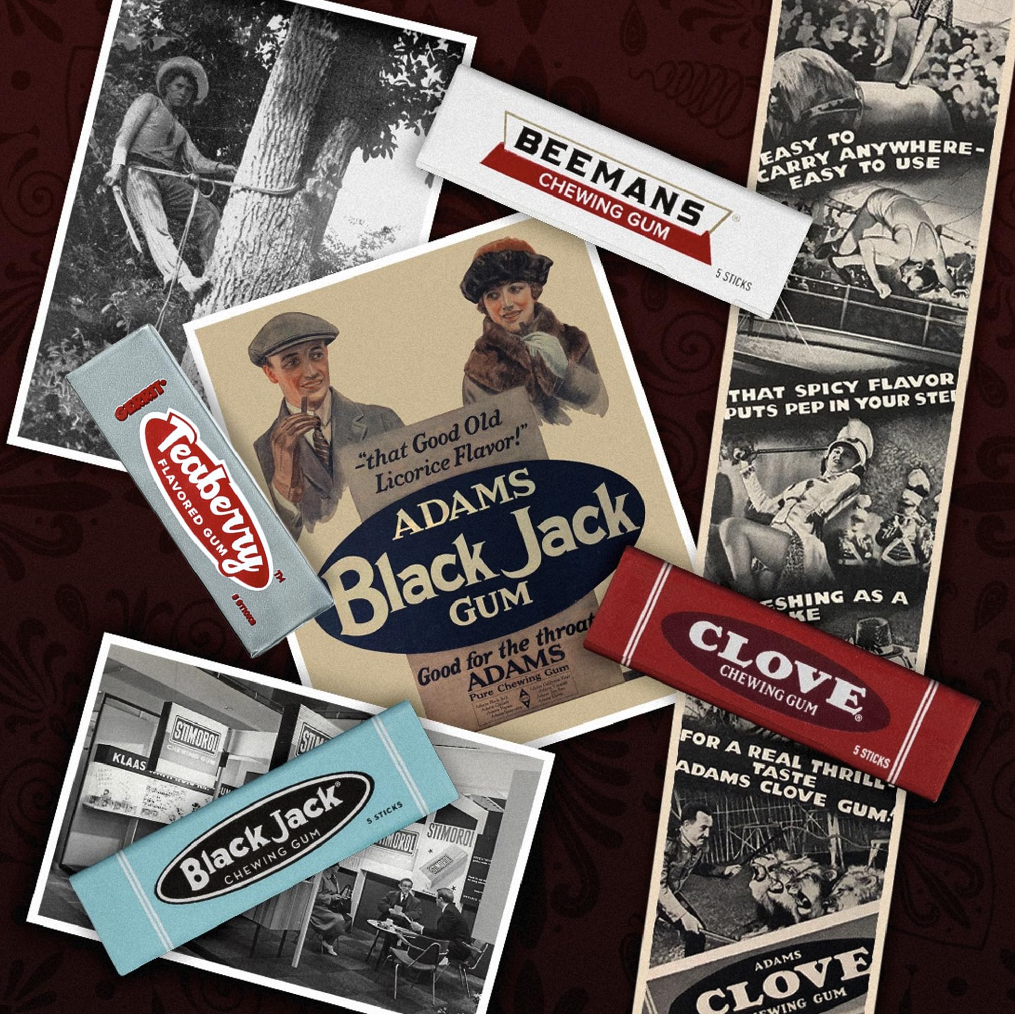 Black Jack licorice gum by Gerrit's with deep, classic flavor.