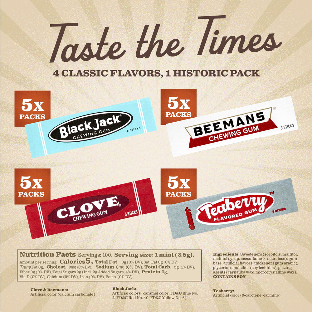 Gerrit's gum pack displayed for party favors and gatherings, offering bulk sharing options.