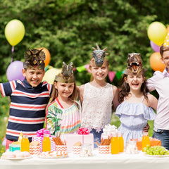 Gersoniel dinosaur hat ropes included for easy, secure wear during celebrations.