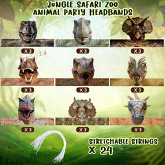 Gersoniel dinosaur paper crowns with realistic shapes spark imaginative play.