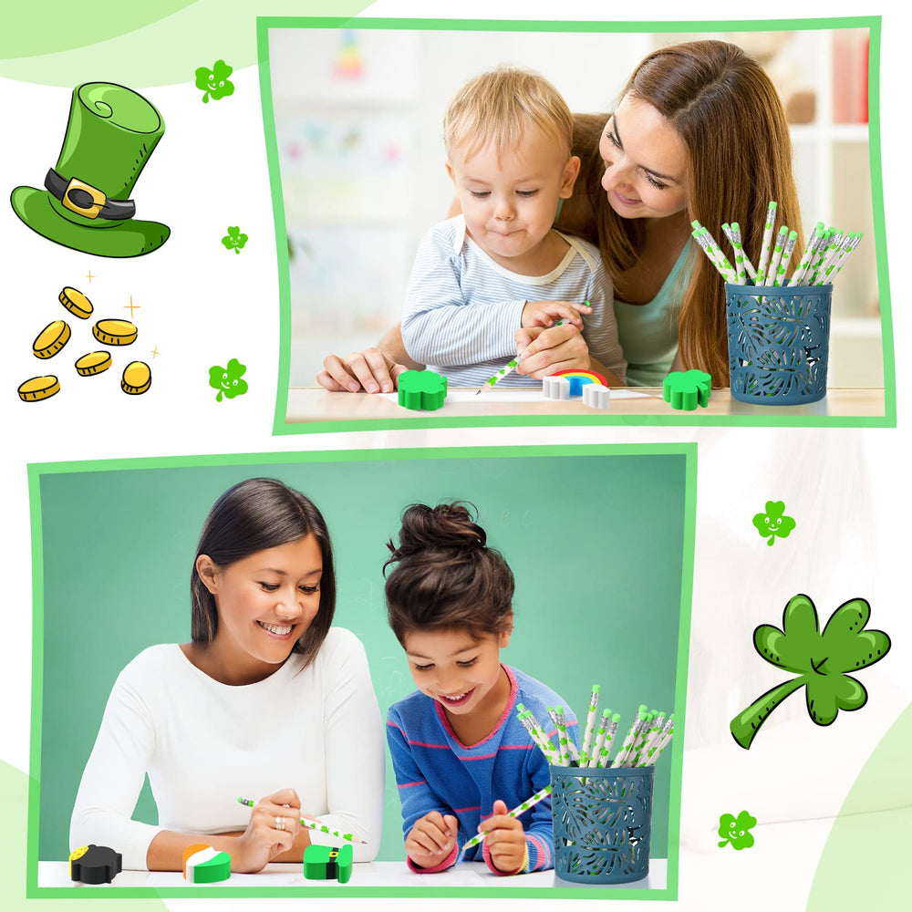 Gersoniel St Patrick's Day erasers great for DIY projects and party favors.
