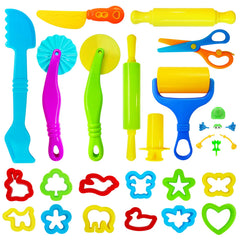 Gerute 28-piece dough tools set for safe, creative shaping and molding