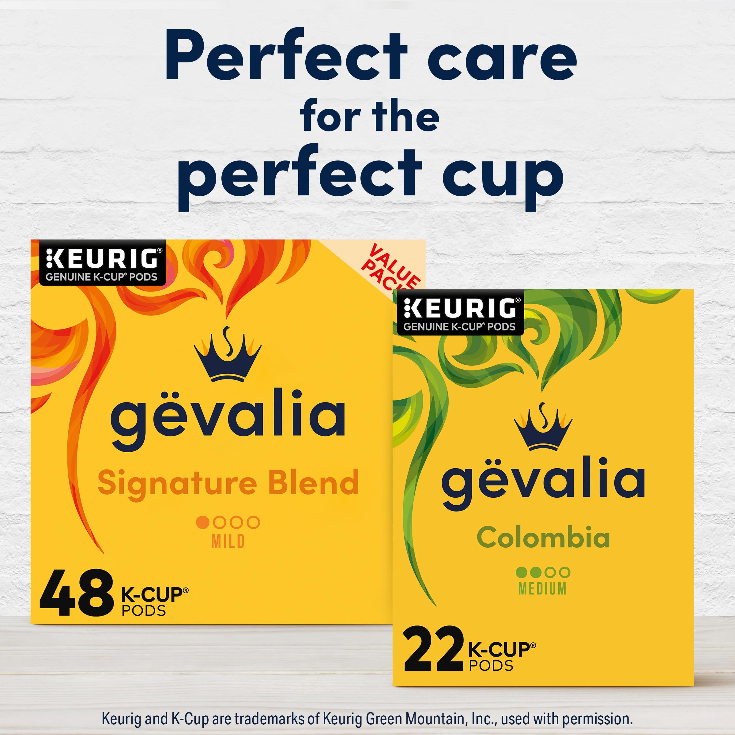 Gevalia Colombia K-Cup box side view suitable for shelf display