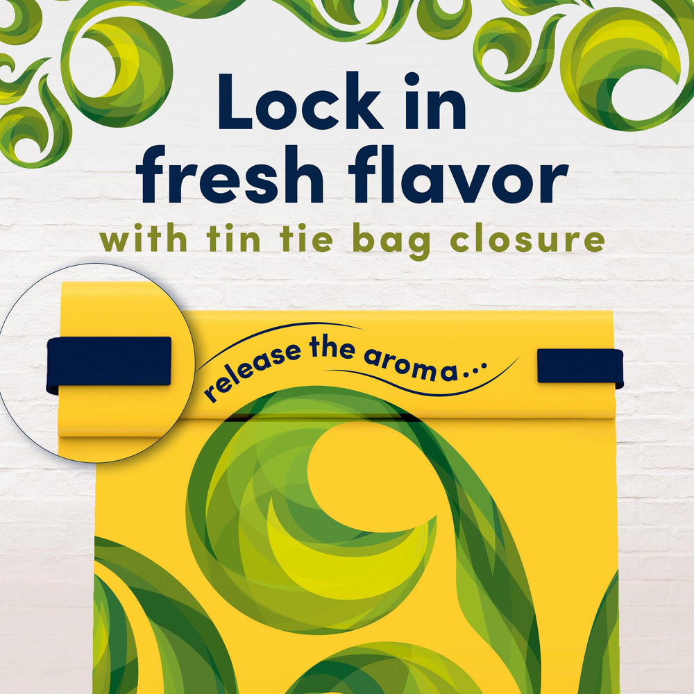 Gevalia kosher certification bag close-up for reliable everyday use.