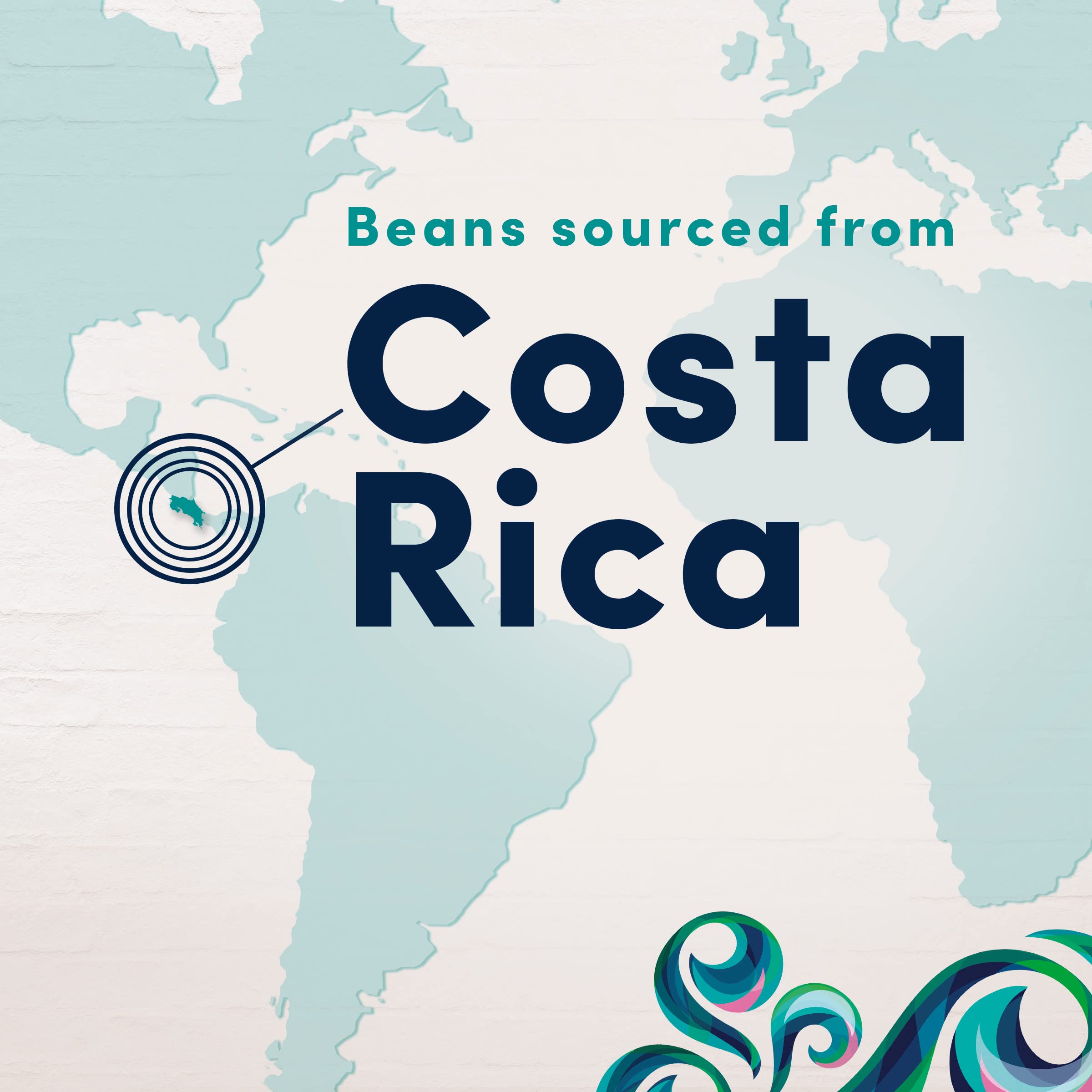 Gevalia Costa Rica Special Reserve reclosable bag maintains freshness after opening.