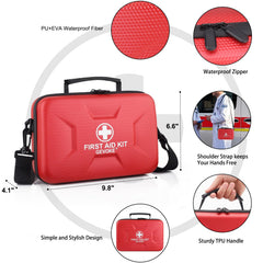 Gevoke first aid kit durable EVA shell for rugged outdoor use