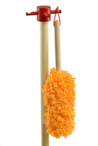 G & F Products JustForKids broom angle demonstrates easy grip for small hands