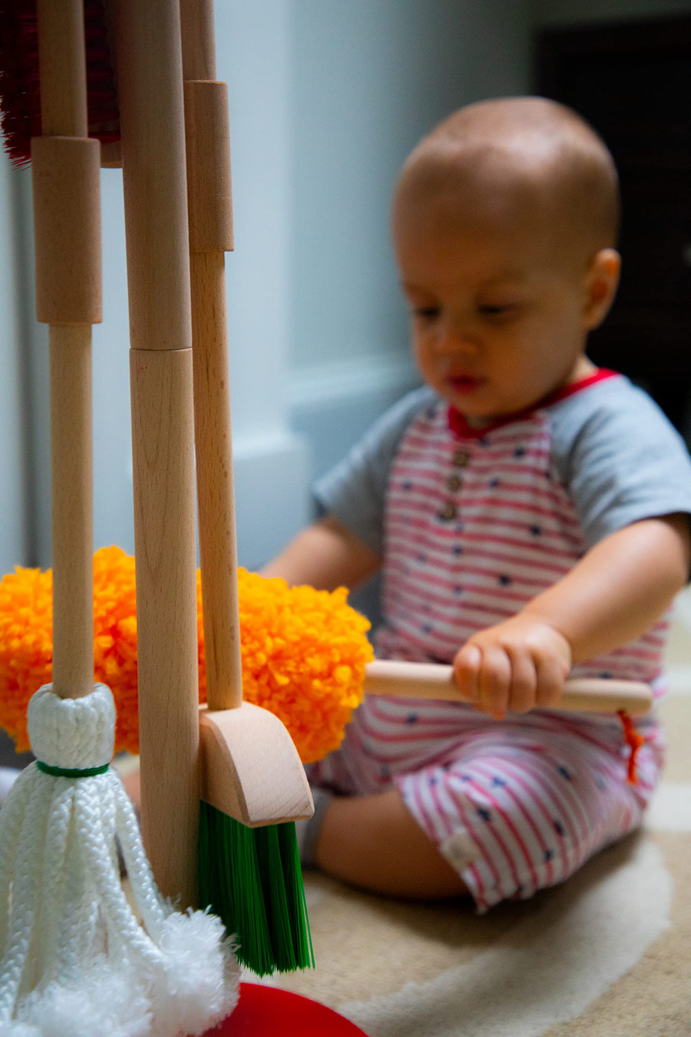 G & F Products JustForKids pretend play scene encourages familial bonding and responsibility