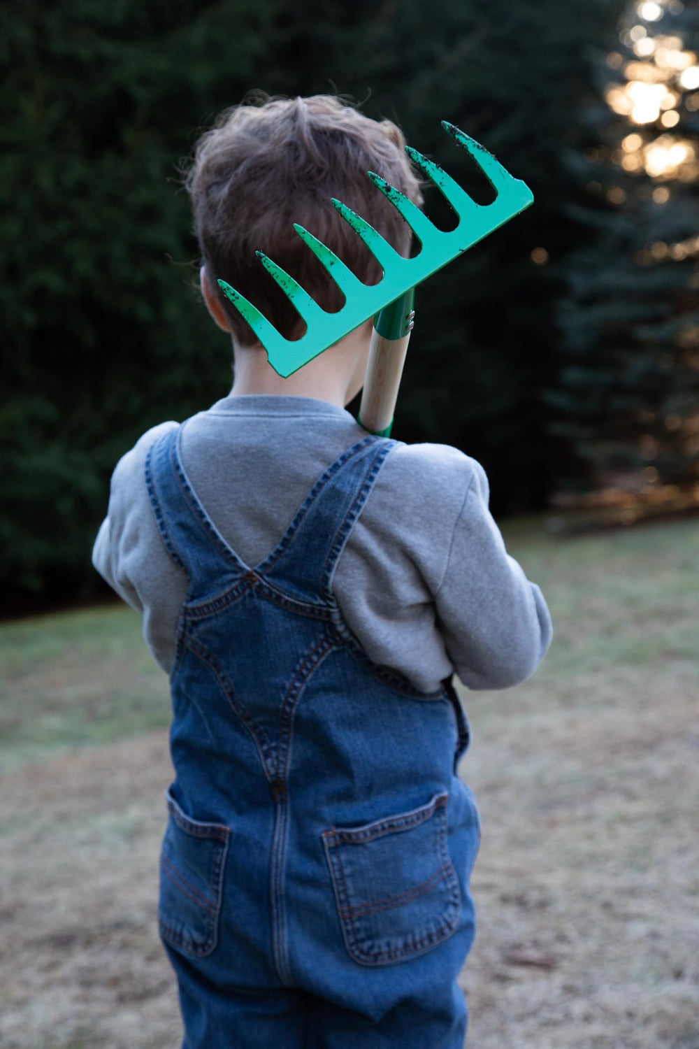JustForKids wooden-handled tools with real metal heads feel sturdy