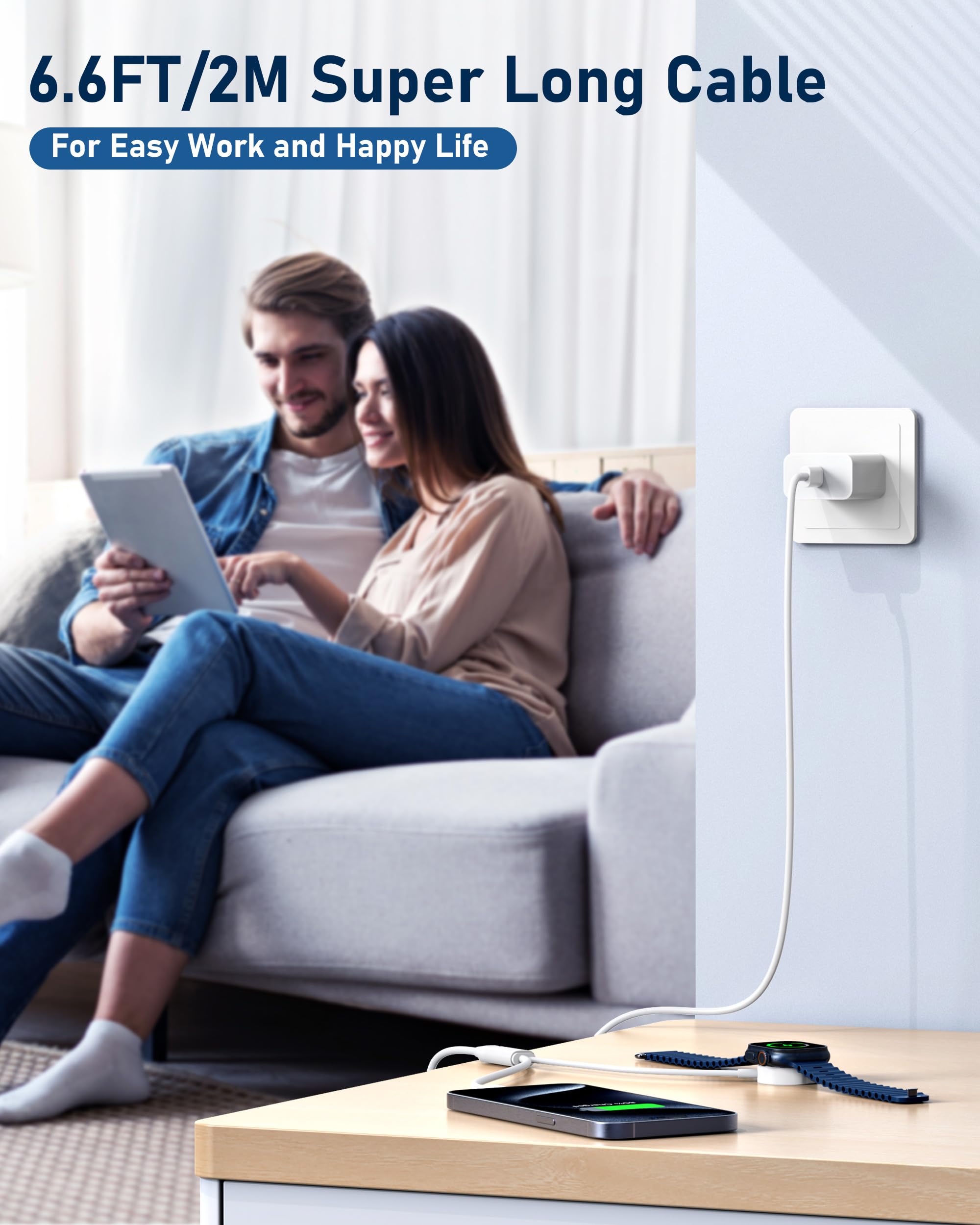 GGFim bundle includes 6ft cable and 20W charger for quick setup.