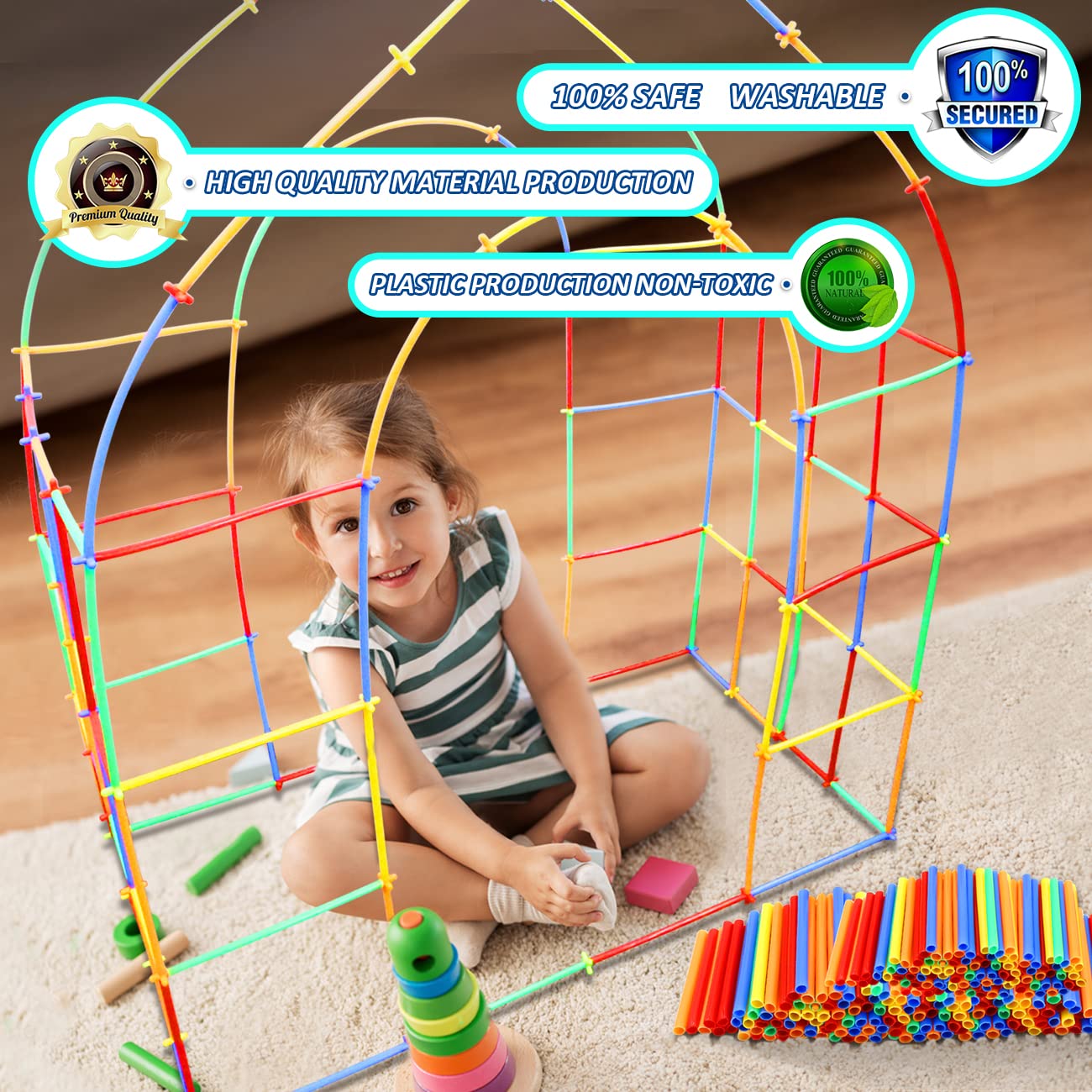 Ggiibro safety-certified non-toxic materials for peace of mind.