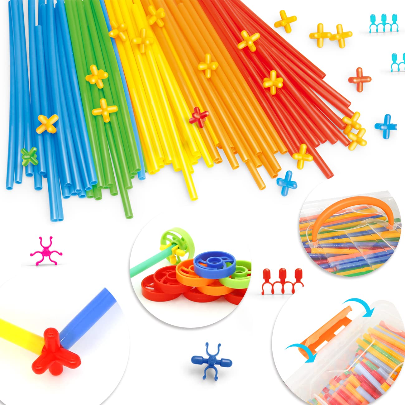 Ggiibro STEM building toy with storage box for tidy play.