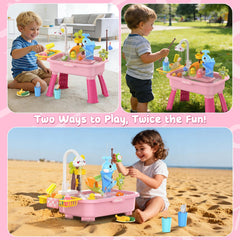 GGRH 2026 water table with fishing tools promotes cooperative games