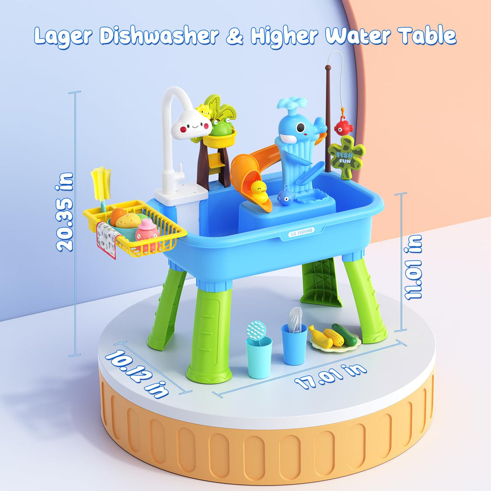 GGRH water table shows running water for immersive sensory exploration and learning.