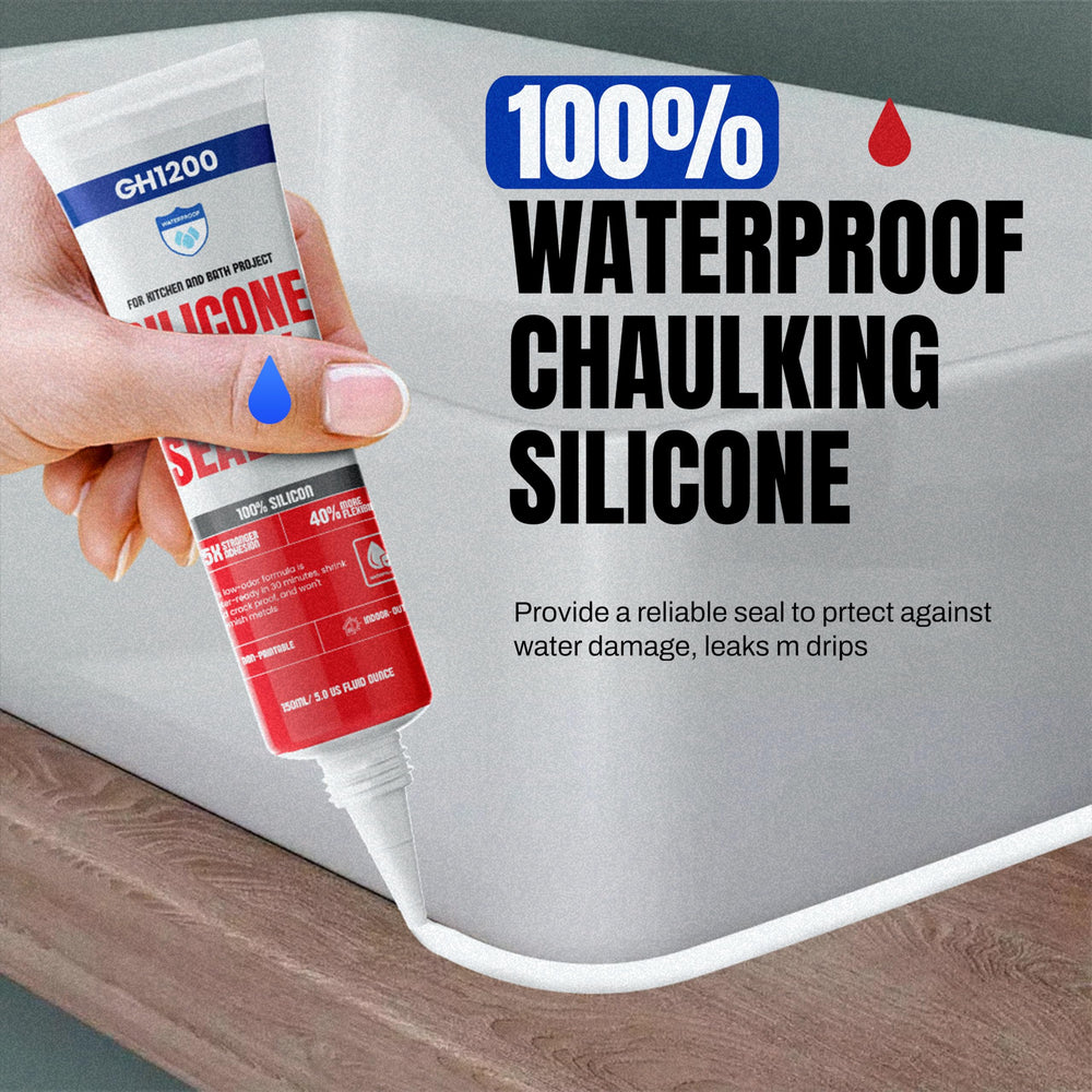 GH1200 White sealant outdoor-use durable seal against the elements.