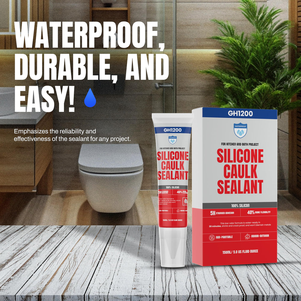GH1200 White sealant white finish blends with any space.