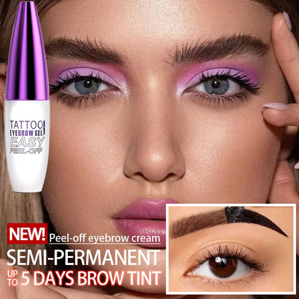 GHFCZOO Brow tint shows waterproof and transfer-resistant wear test.