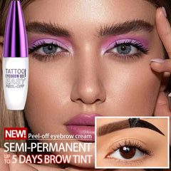 GHFCZOO Brow tint shows waterproof and transfer-resistant wear test.