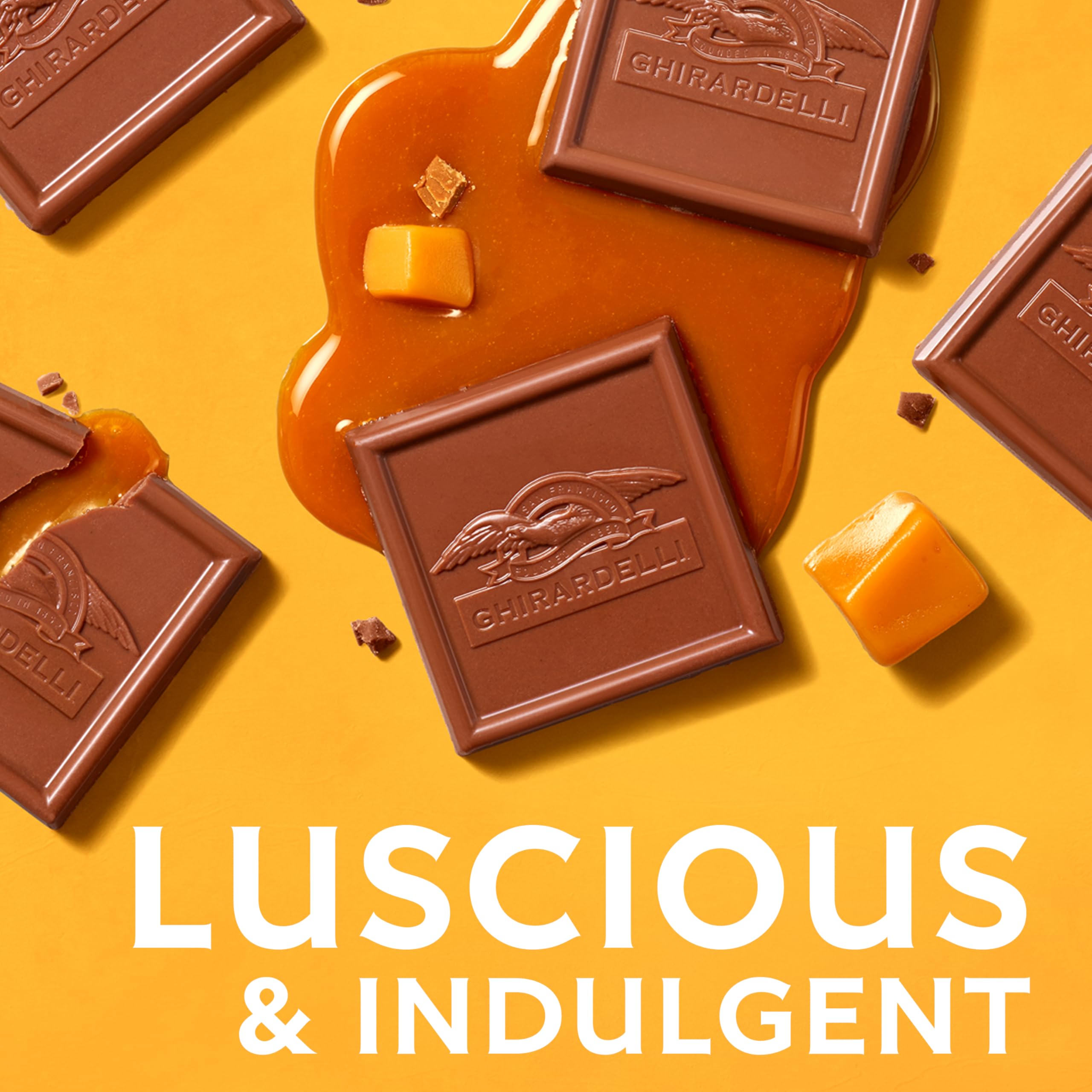 Ghirardelli bar gifting idea close-up with elegant packaging.