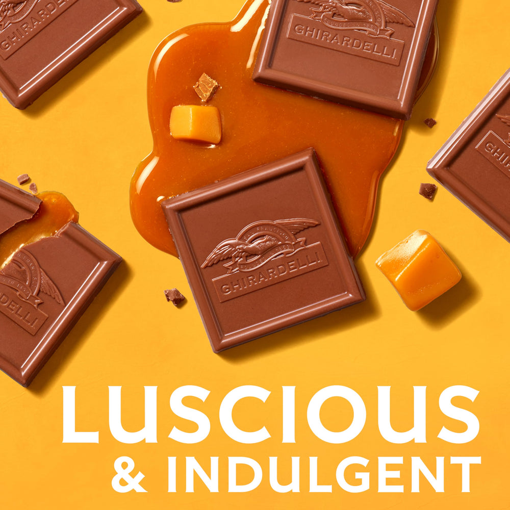 Ghirardelli bar gifting idea close-up with elegant packaging.