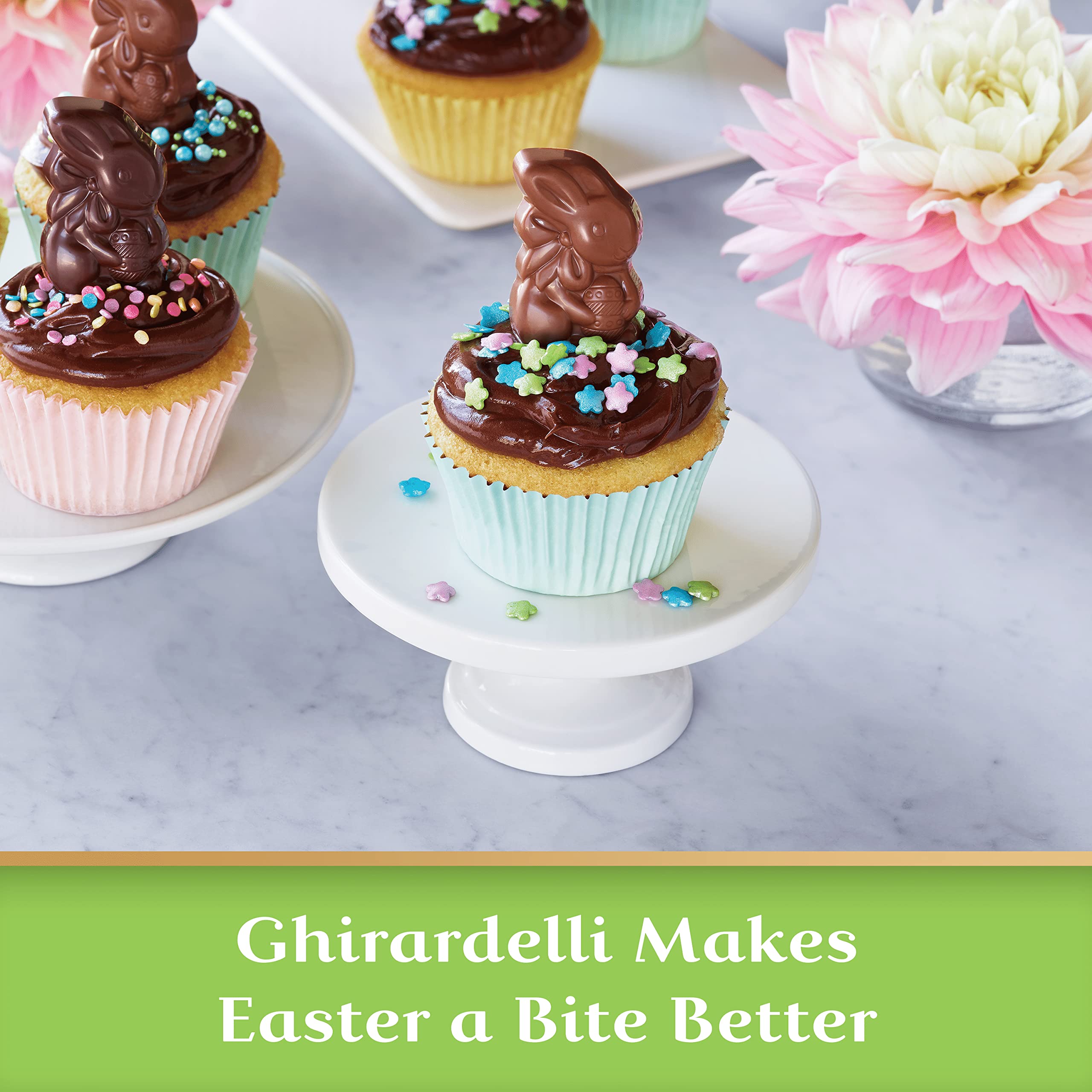 Ghirardelli Bunnies Milk Chocolate Sea Salt Caramel in festive colors, perfect for Easter baskets