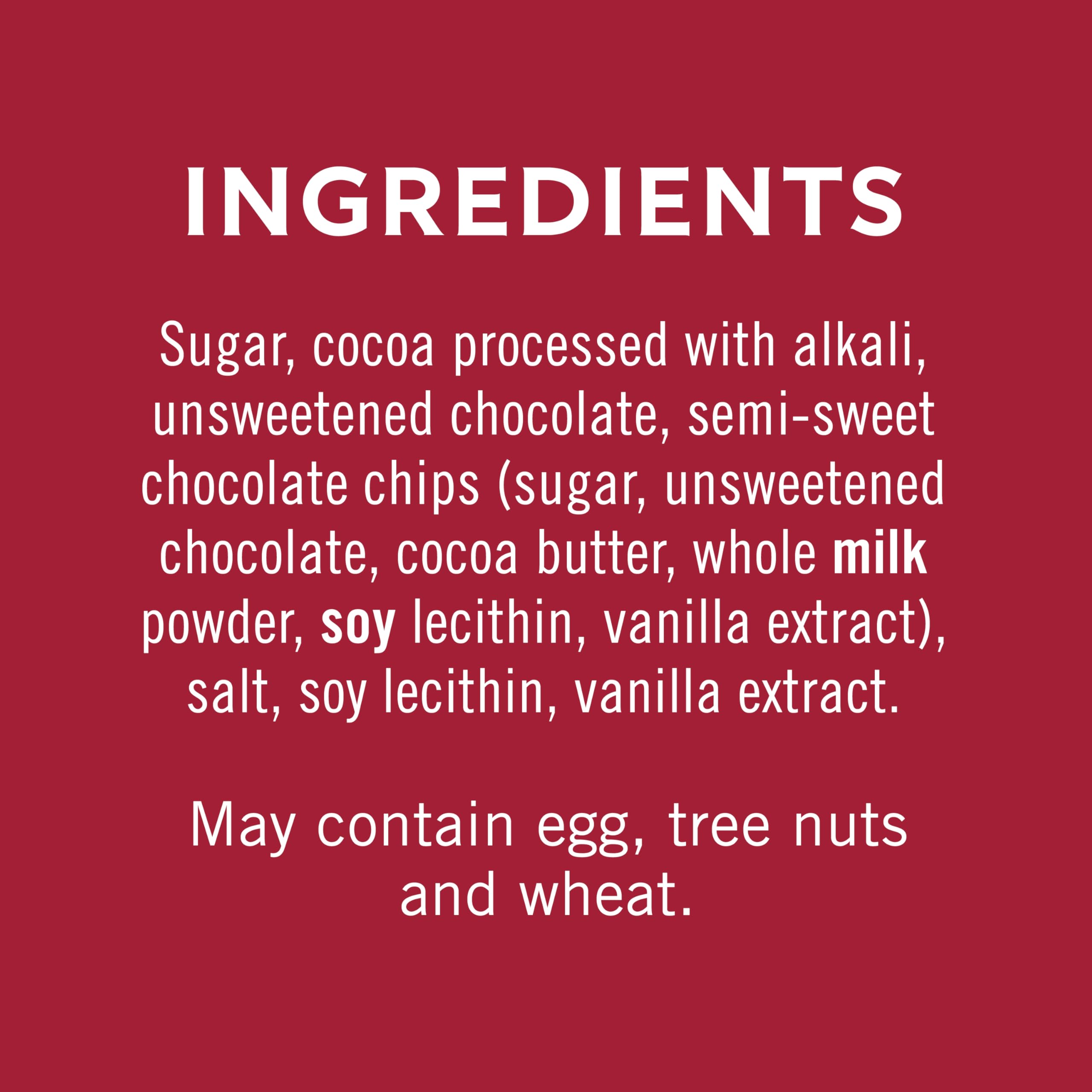 Ghirardelli creamy hot cocoa cup shows velvety texture