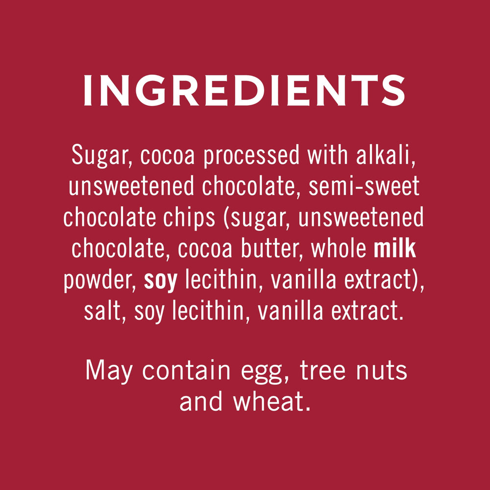 Ghirardelli creamy hot cocoa cup shows velvety texture