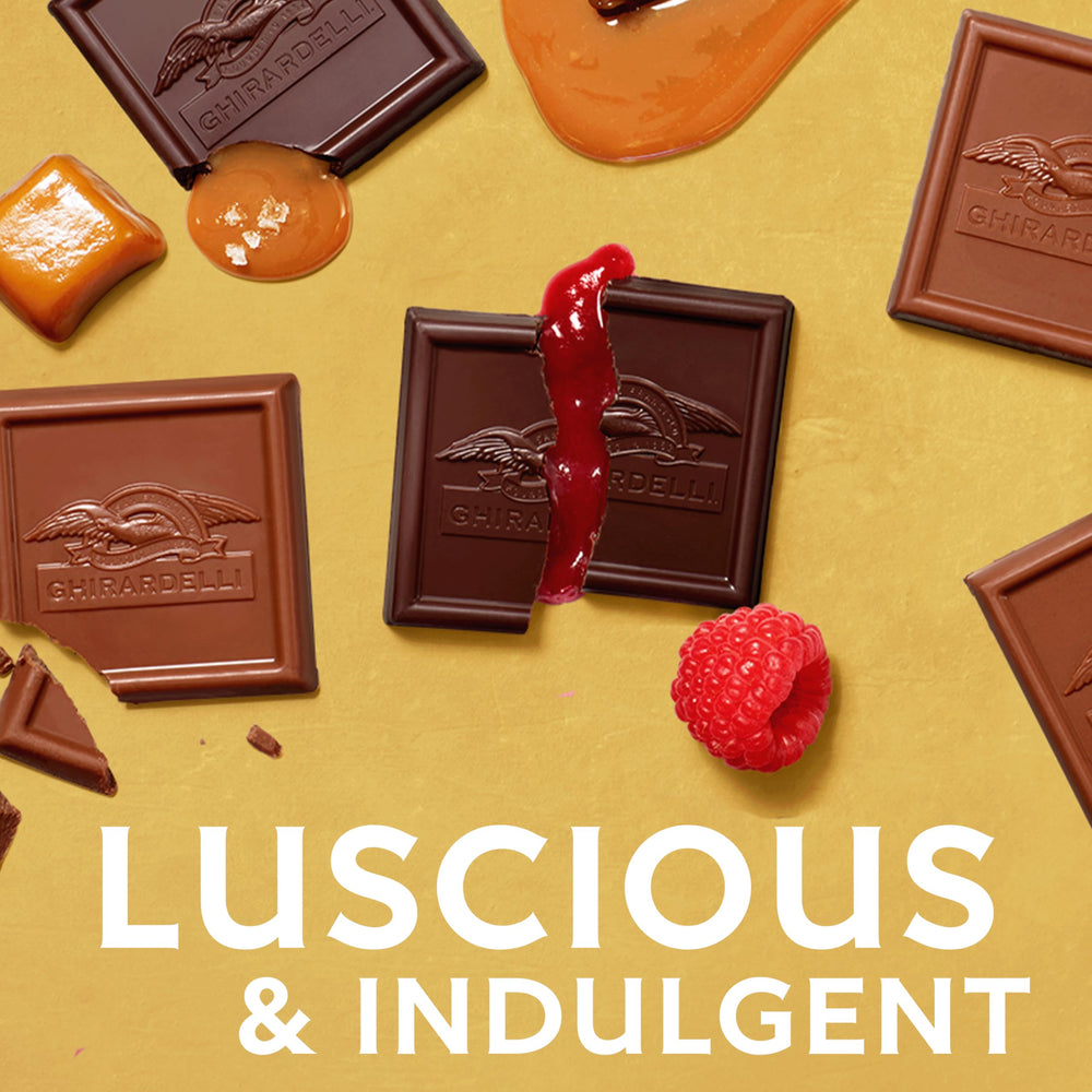Dark chocolate sea salt caramel square highlighting rich notes and balanced sweetness.